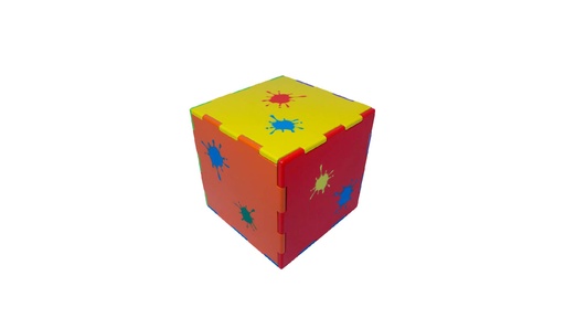 [fT467] Wooden Store and Sit Cube