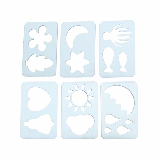 [fT2120] Wooden Shapes Stencils